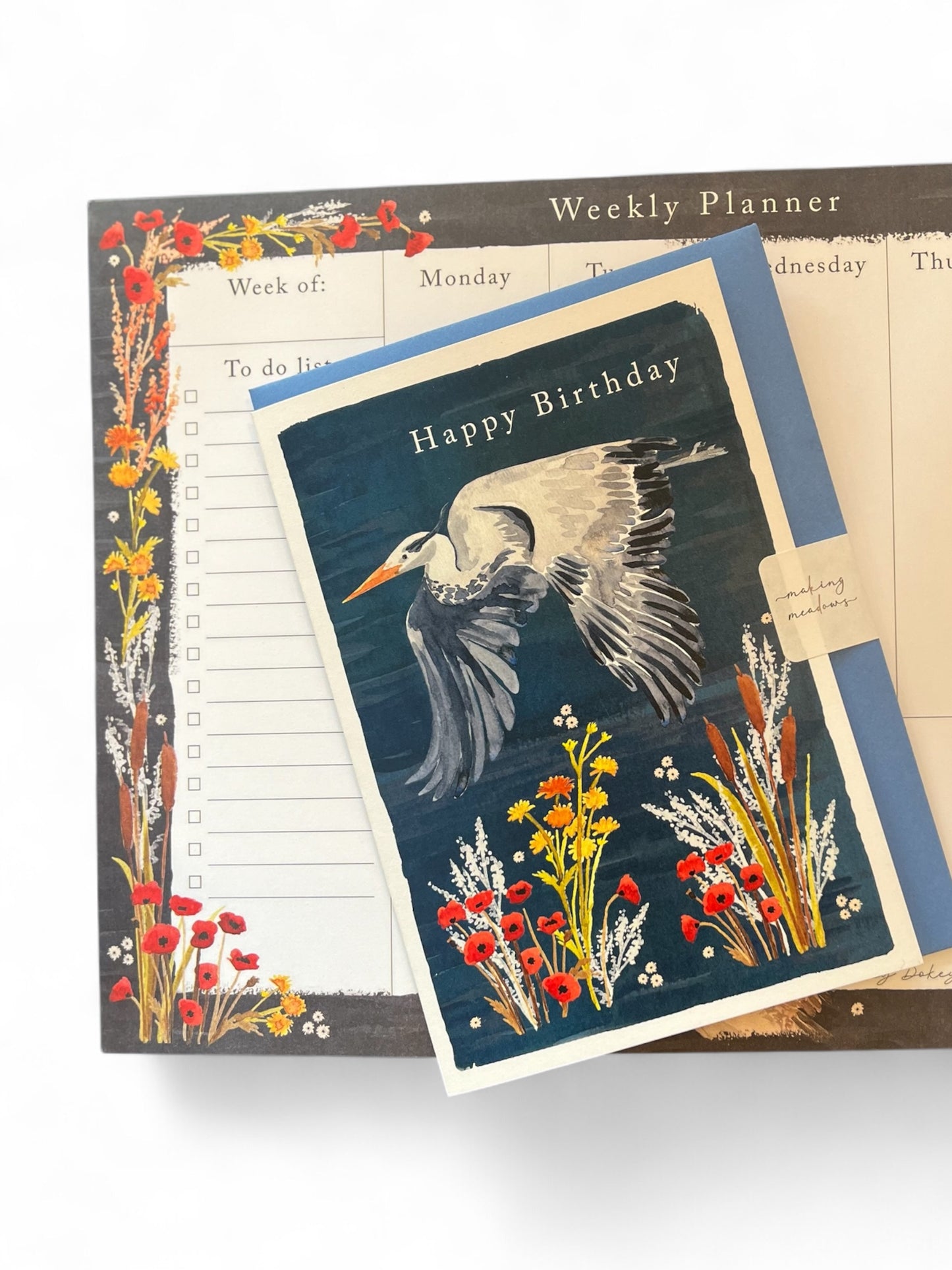 Making Meadows: Happy Birthday Heron Card