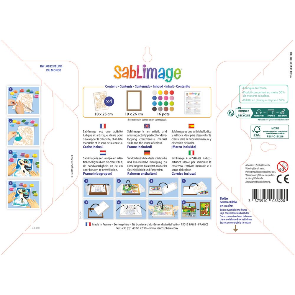 Sand Art for Kids: Wild Cats