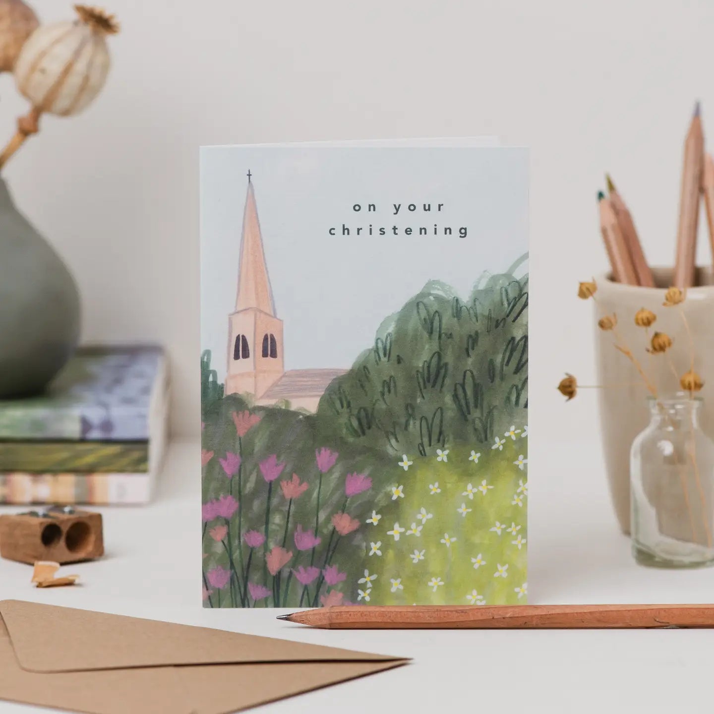 Joy Jen Studio: On Your Christening Card