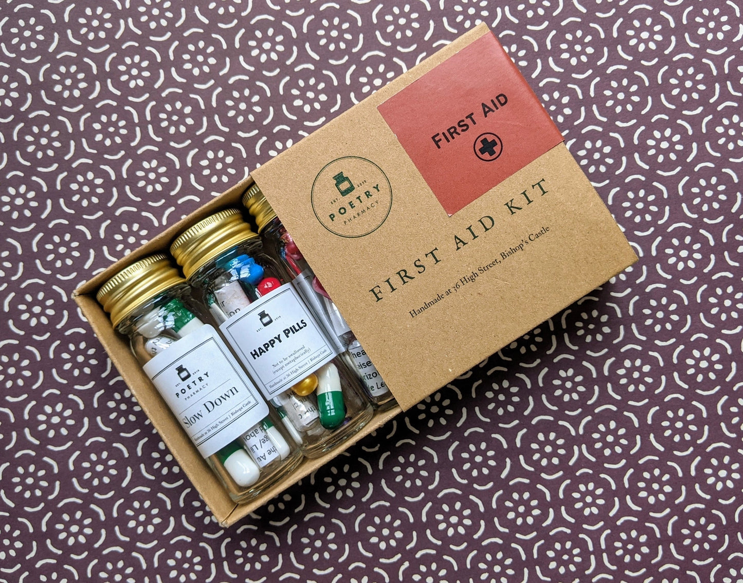 Poetry Pharmacy: First Aid Kit - Poetry Pills Box