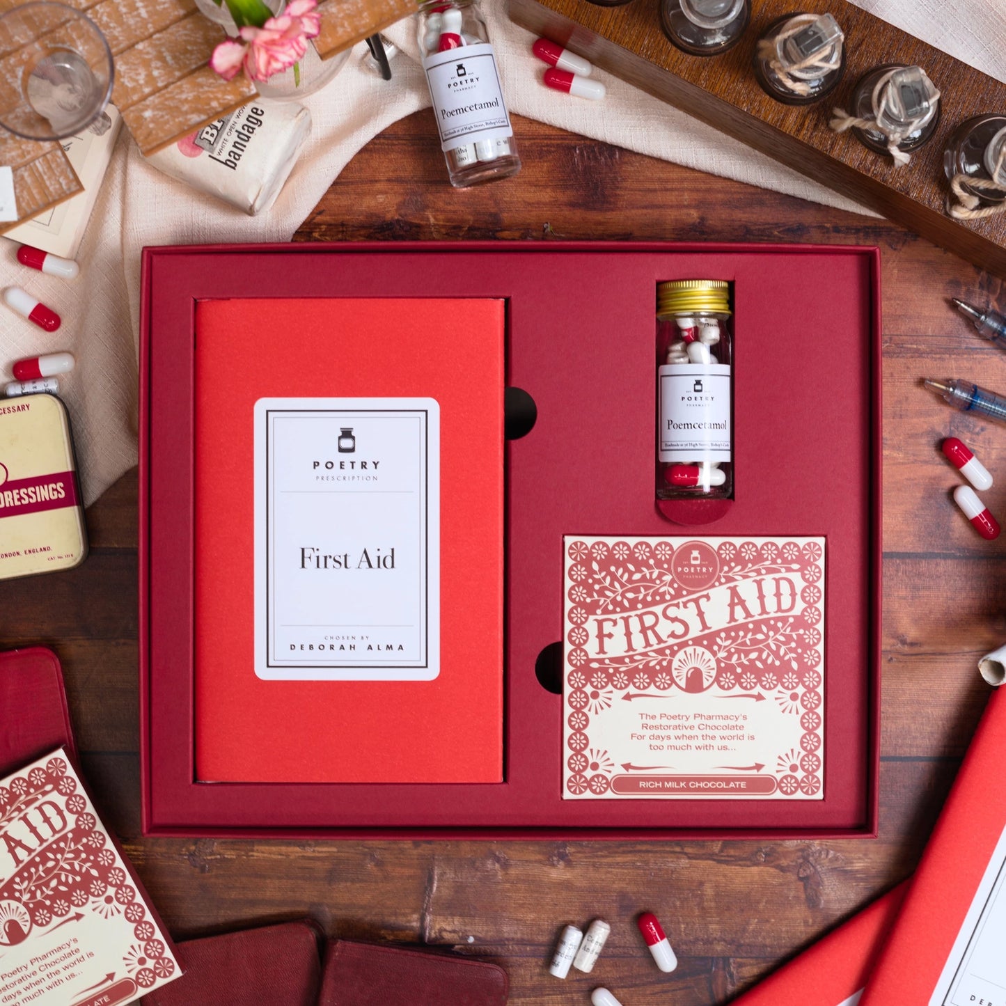 Poetry Pharmacy: First Aid Kit - Poetry Pills Gift Box