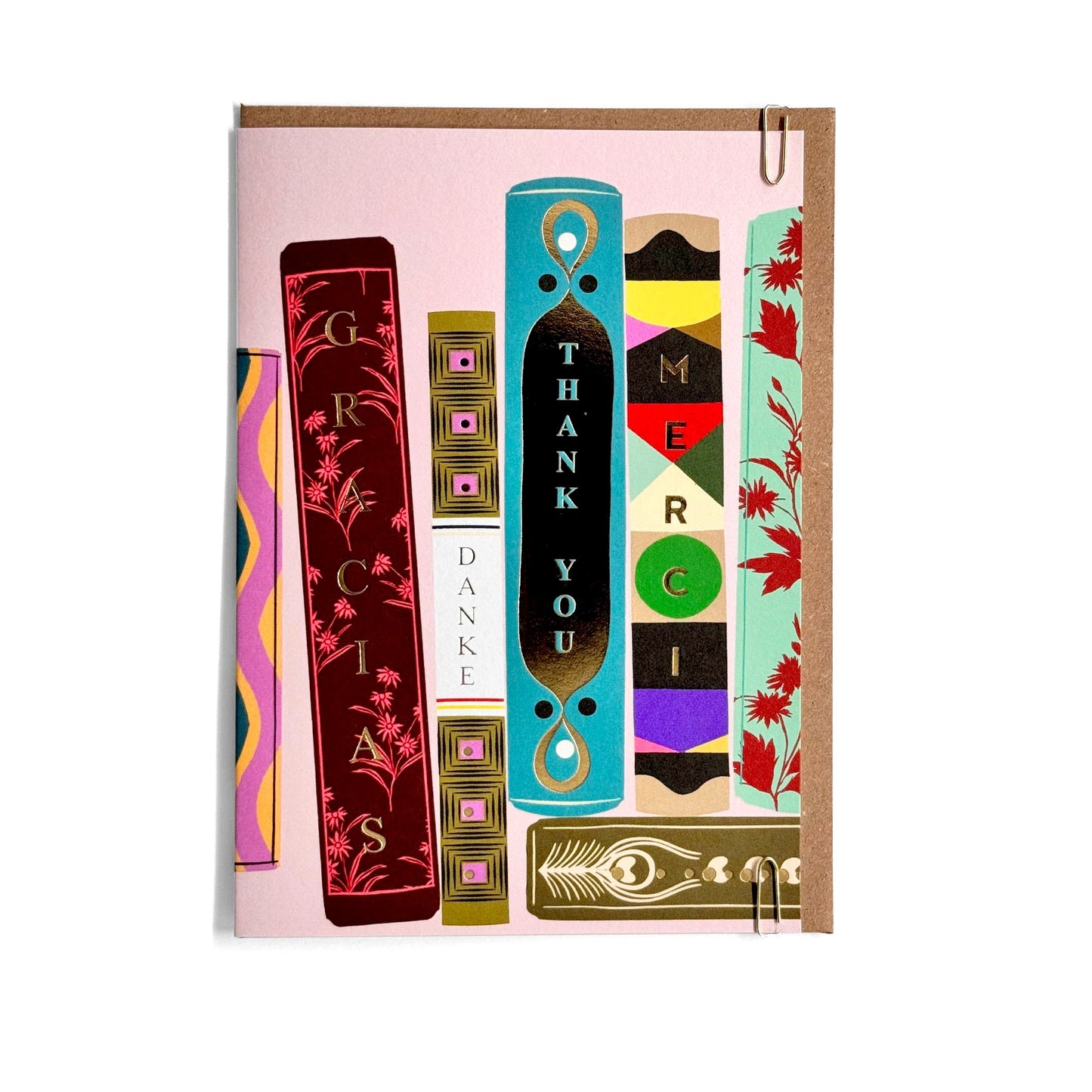 PAVILION: Literary Library Thank You Greeting Card