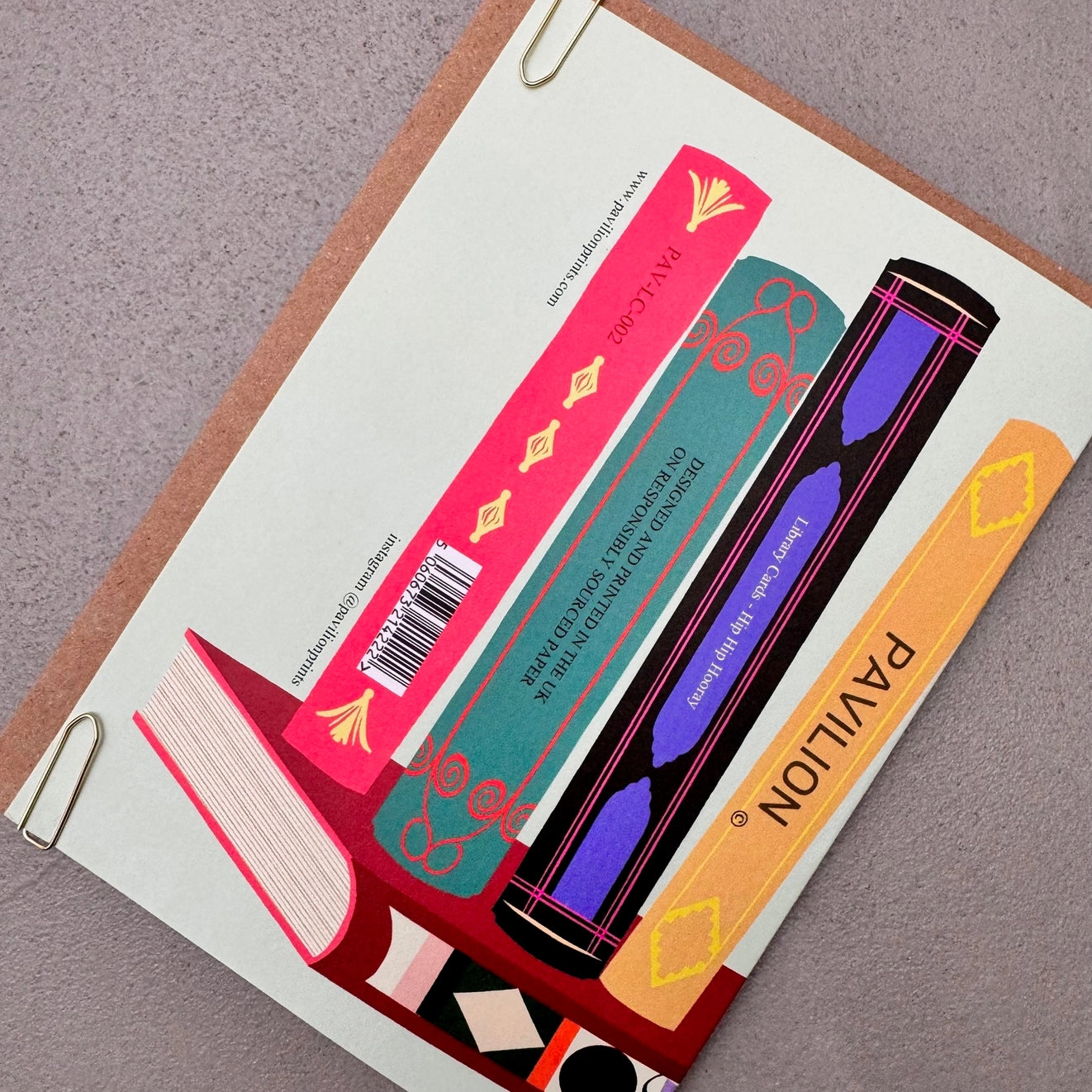 PAVILION: ‘Hip Hip Hooray’ Literary Library Birthday Greeting Card