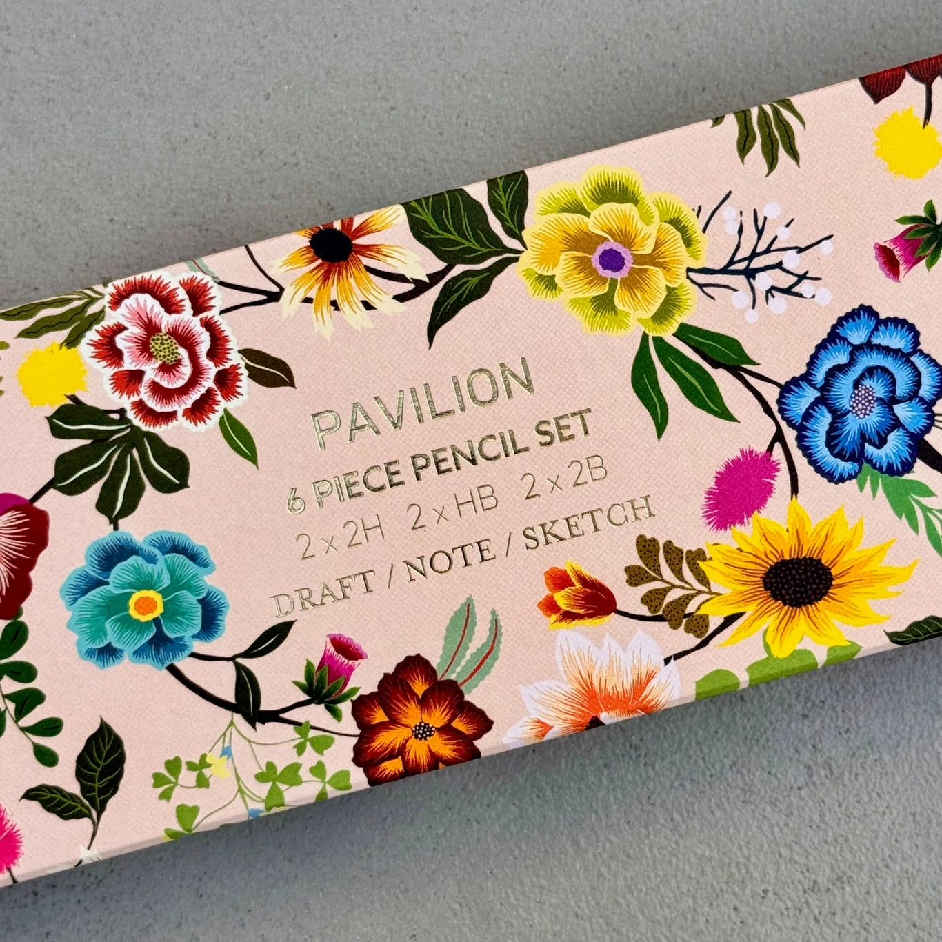PAVILION: Botanical Flower Tree of Life - 6 Piece Pencil Set