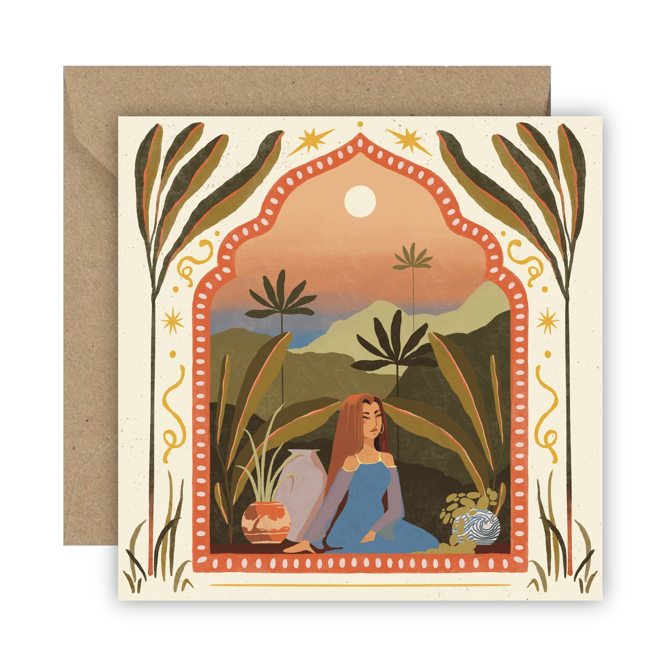 Lione & Sheikh: Oasis Greeting Card