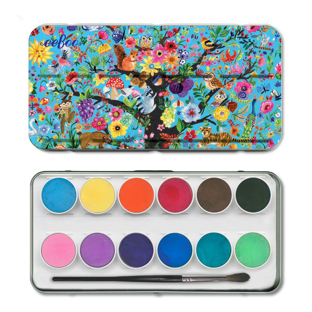 Tin of Watercolours - Tree of Life