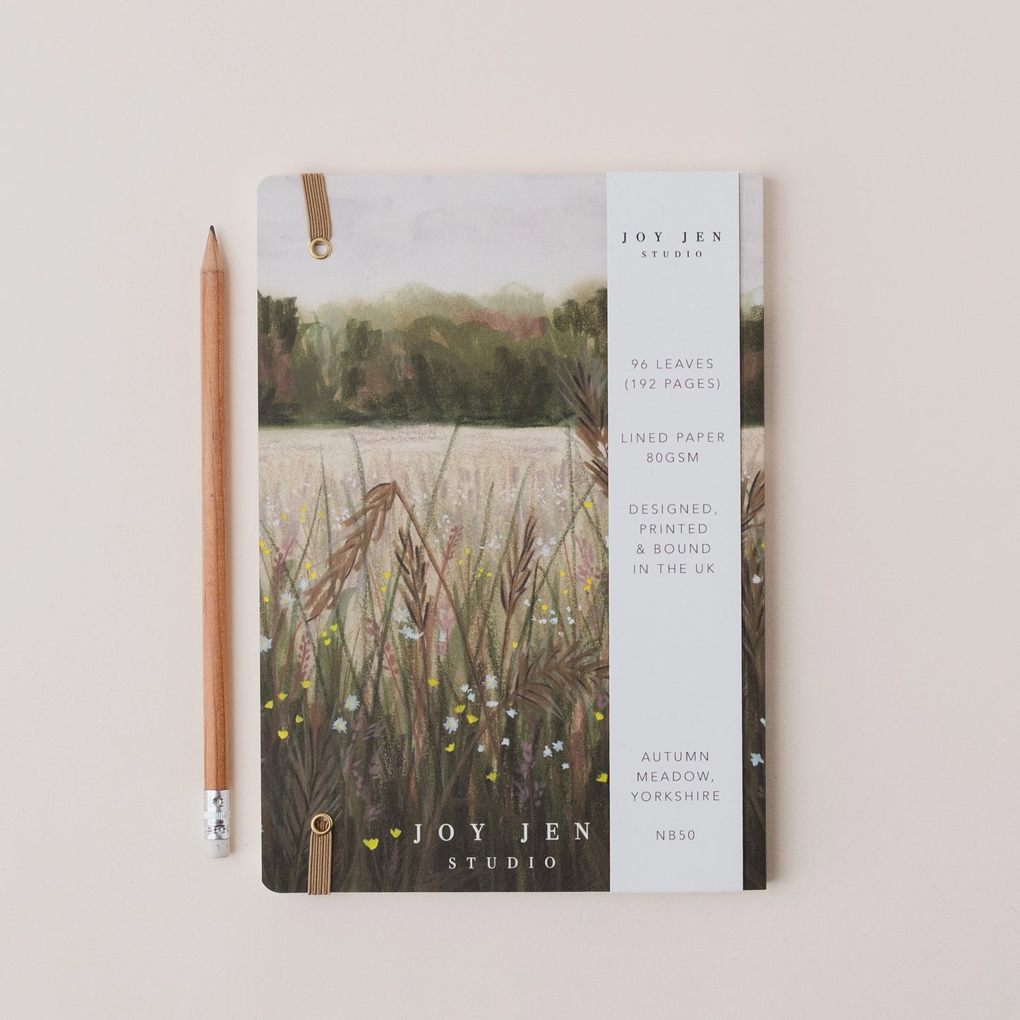Autumn Meadow, Yorkshire - A5 Notebook