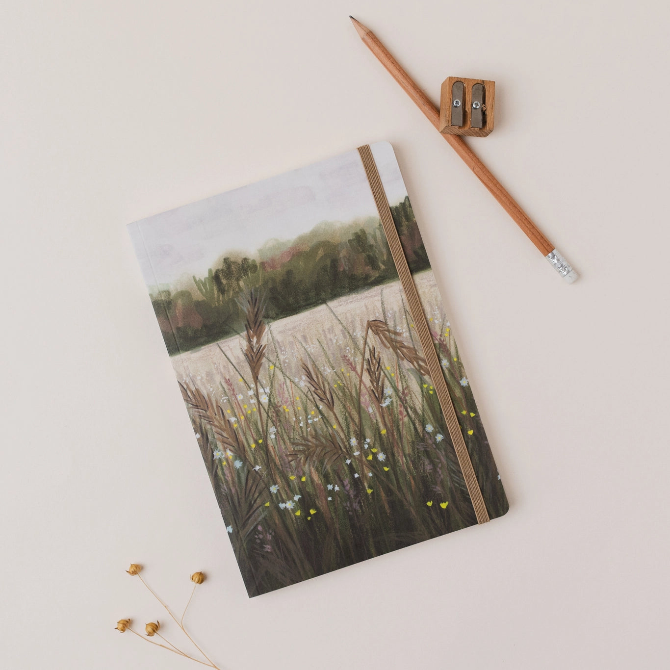 Autumn Meadow, Yorkshire - A5 Notebook
