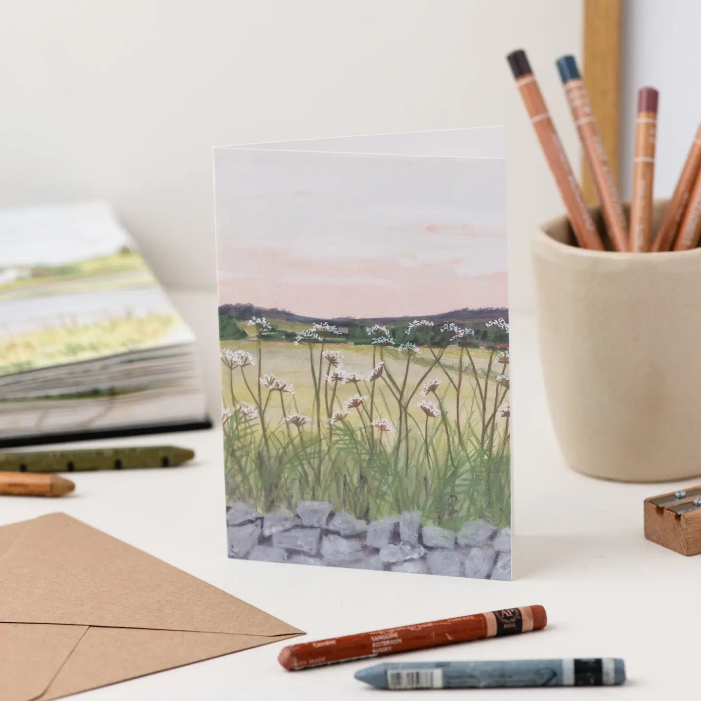 Greeting Card: Derbyshire Sunset