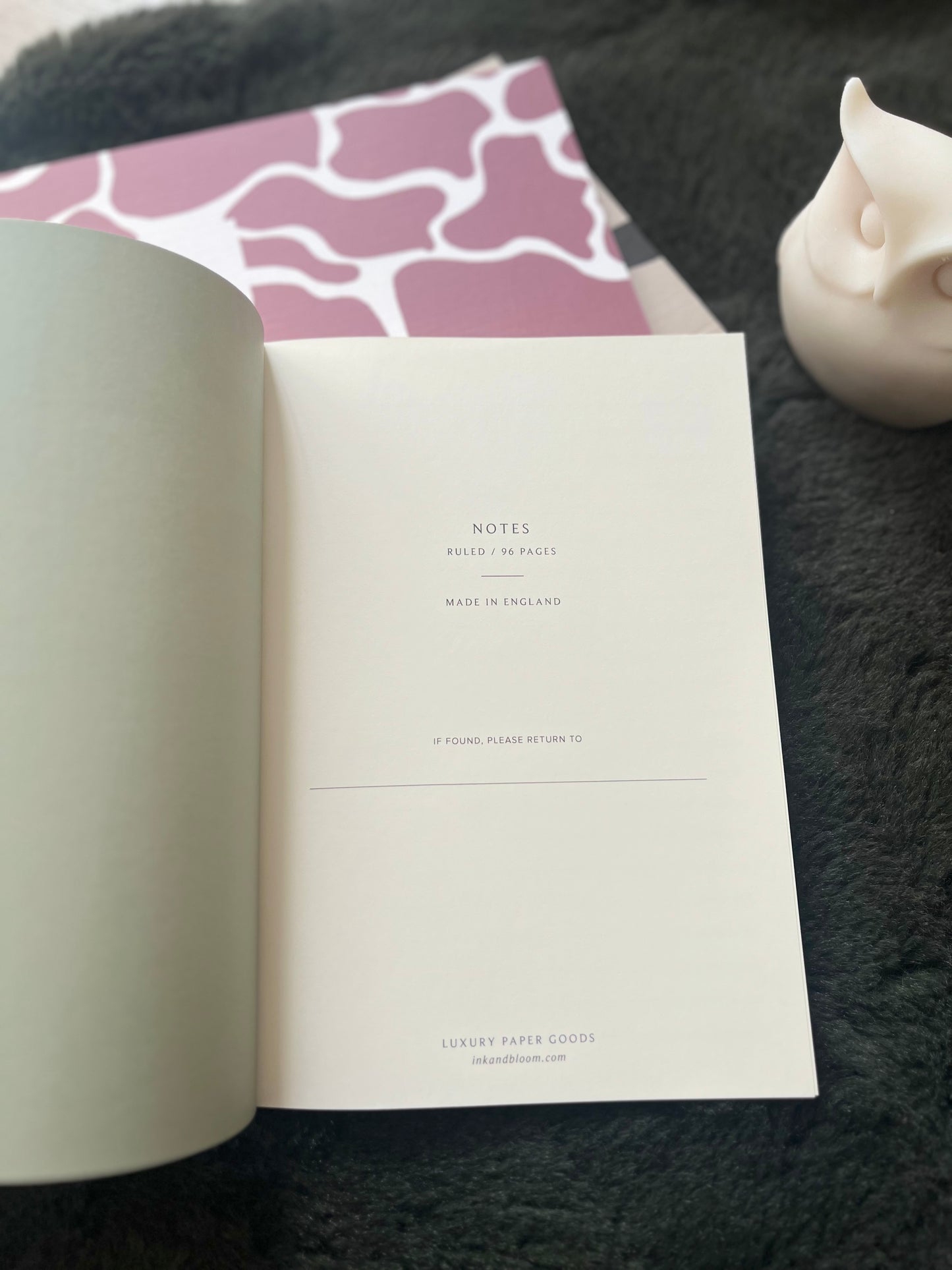 Abstract Blush Pebble Notebook A5