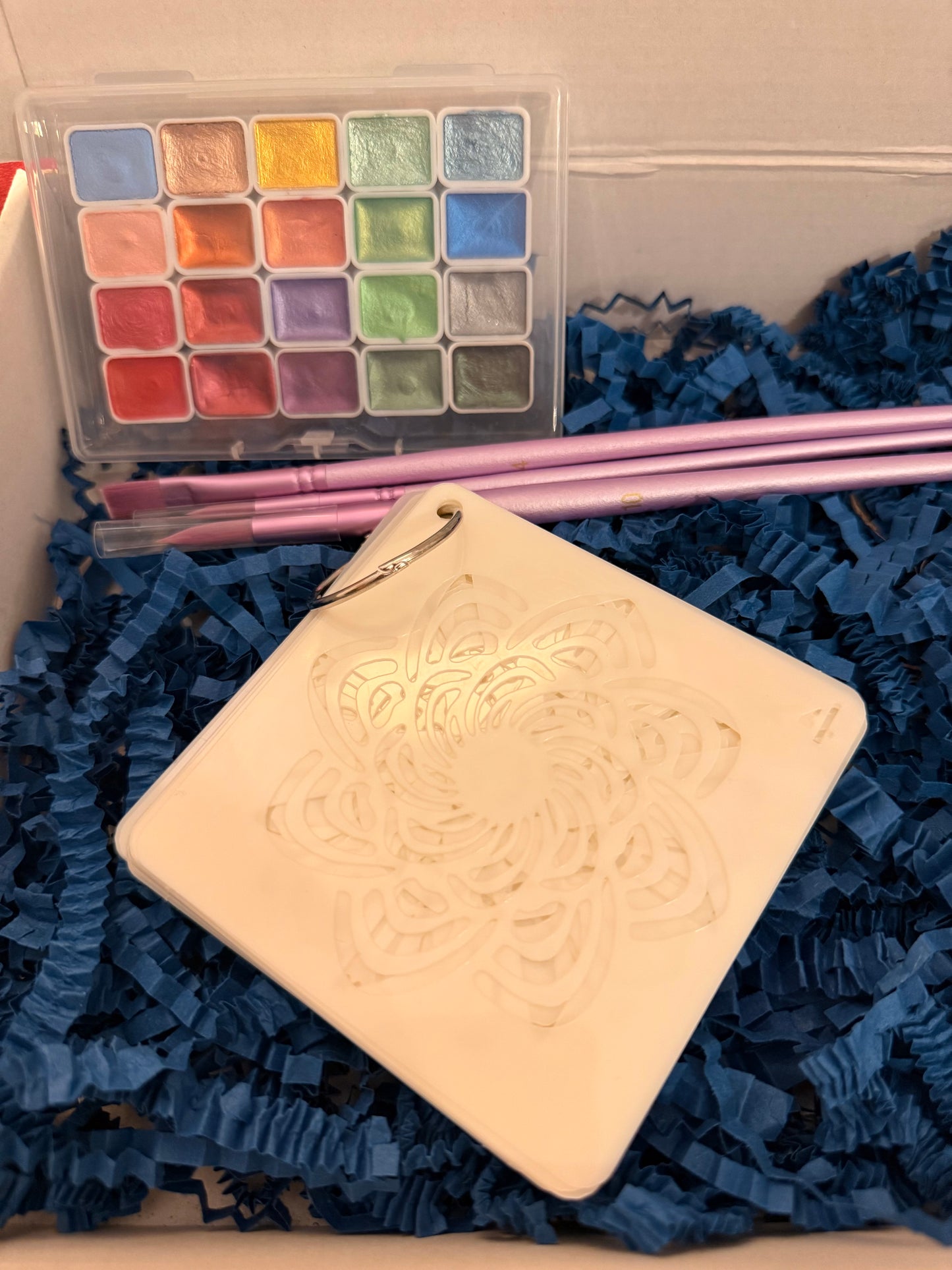 D.I.Y Watercolour Postcard Kit Rainbow Hues