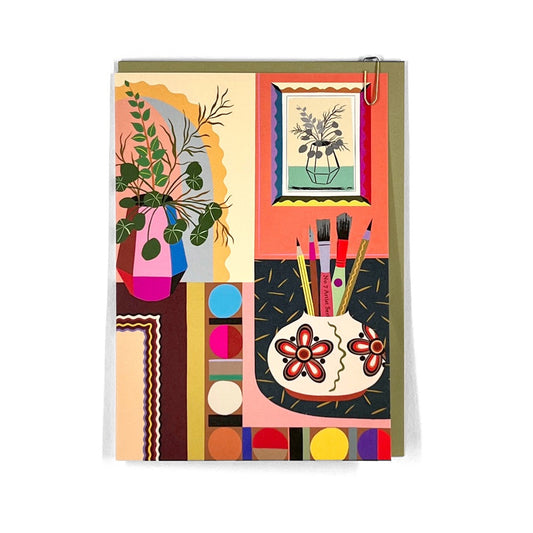 PAVILION: Canvas Abstract Interiors Lifestyle Greeting Card
