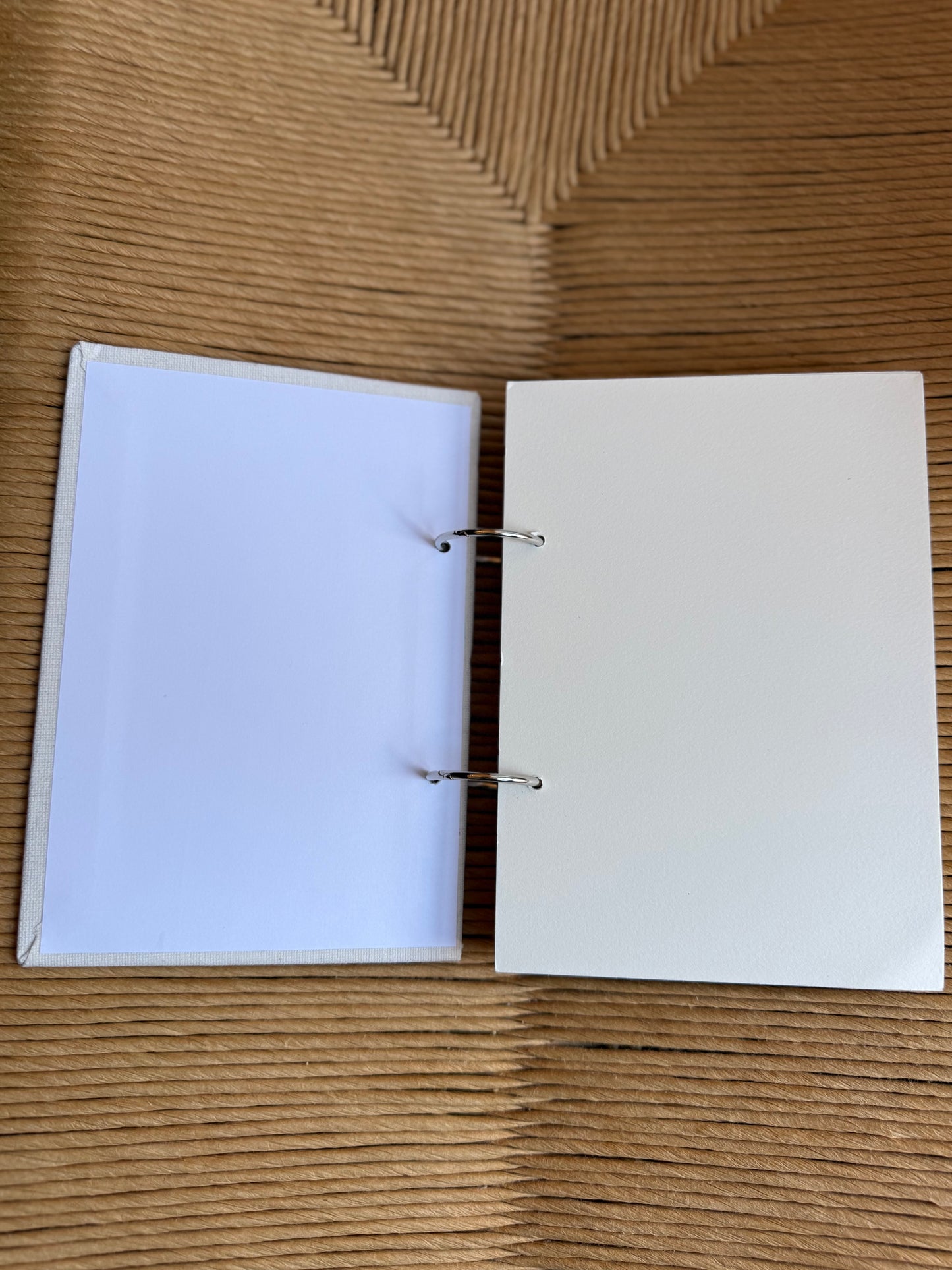 Linen Cover Sketchbook: A5 Ring Bound & Refillable
