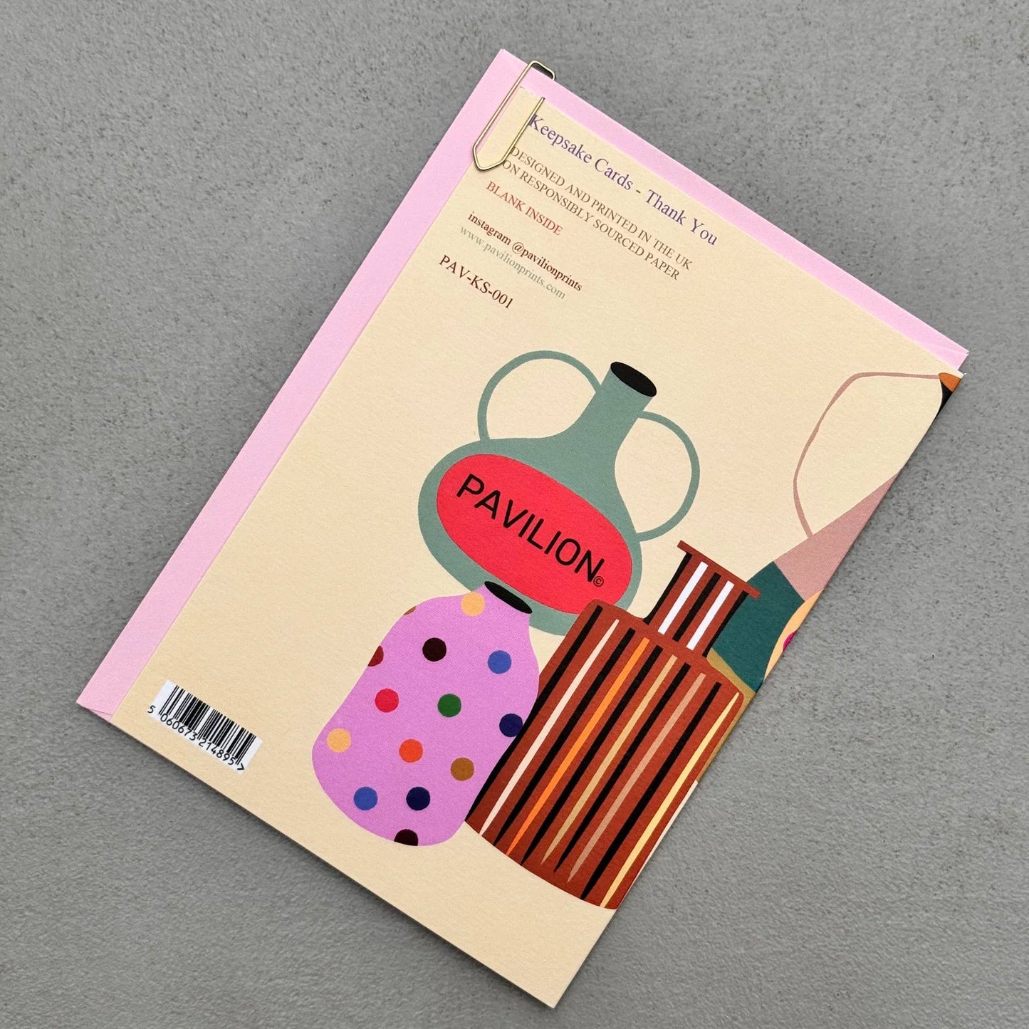 PAVILION: Keepsake - Thank You Greeting Card