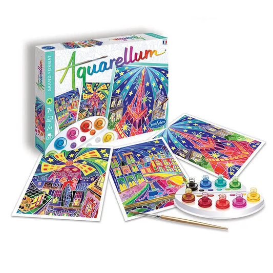 Paint By Numbers: Aquarellum Paris by Night (Large)