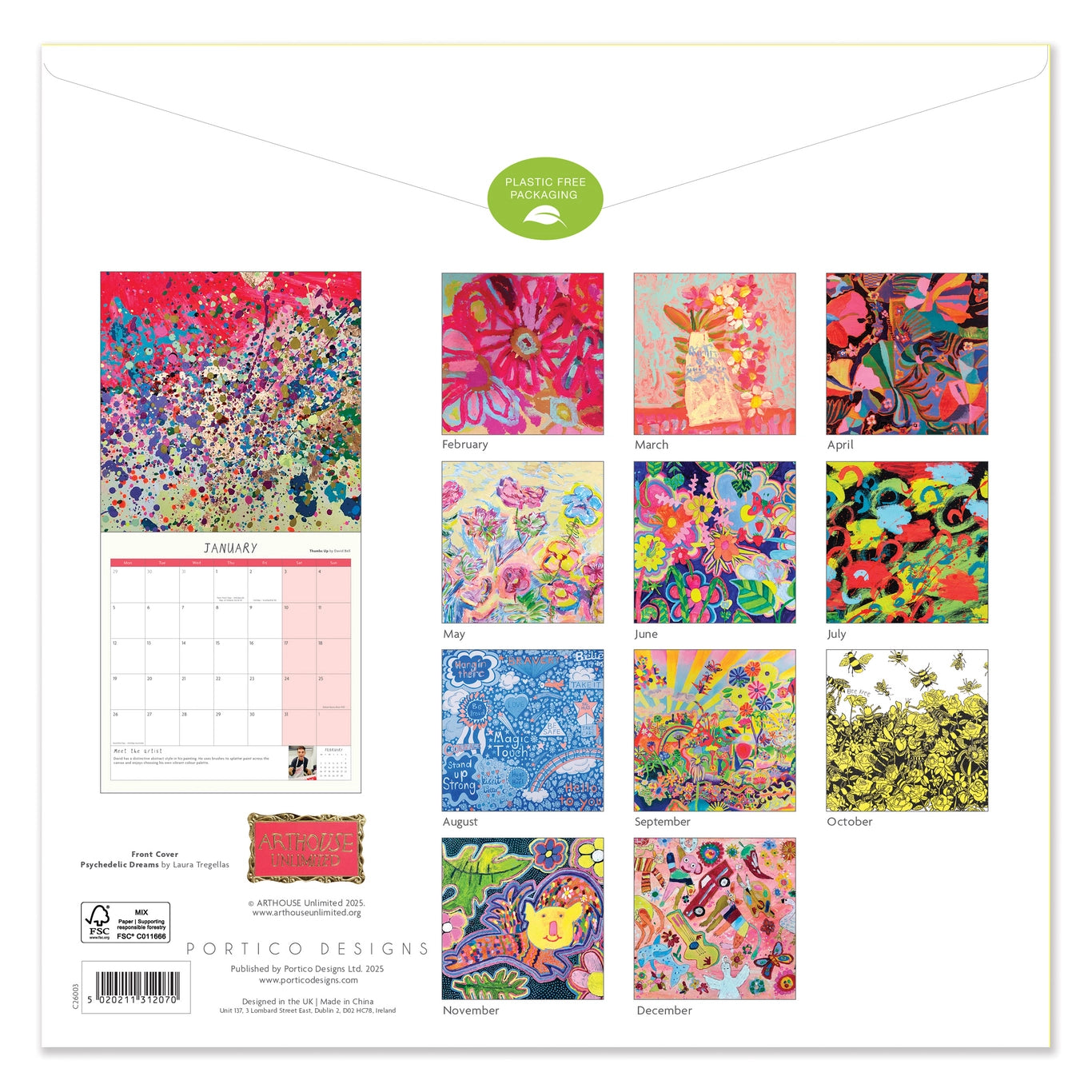 ARTHOUSE Unlimited Square 2026 Wall Calendar