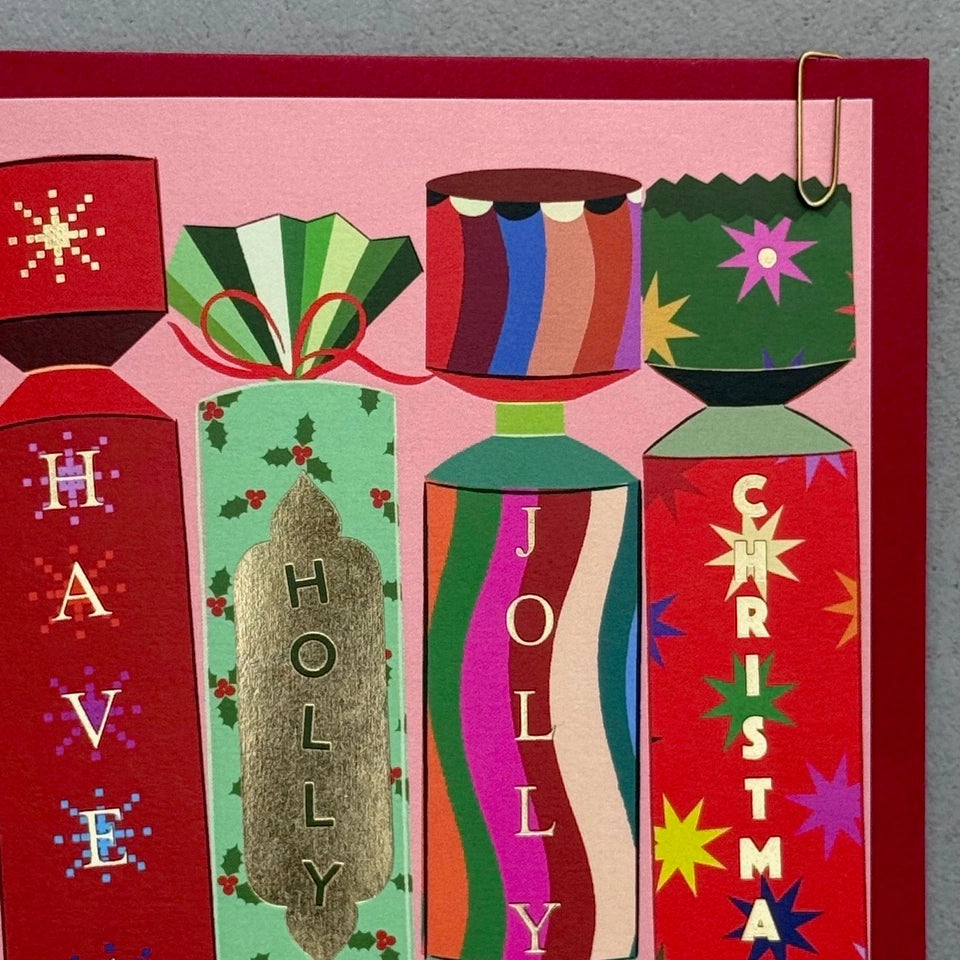 PAVILION: Christmas Cracker Holiday Foiled Card