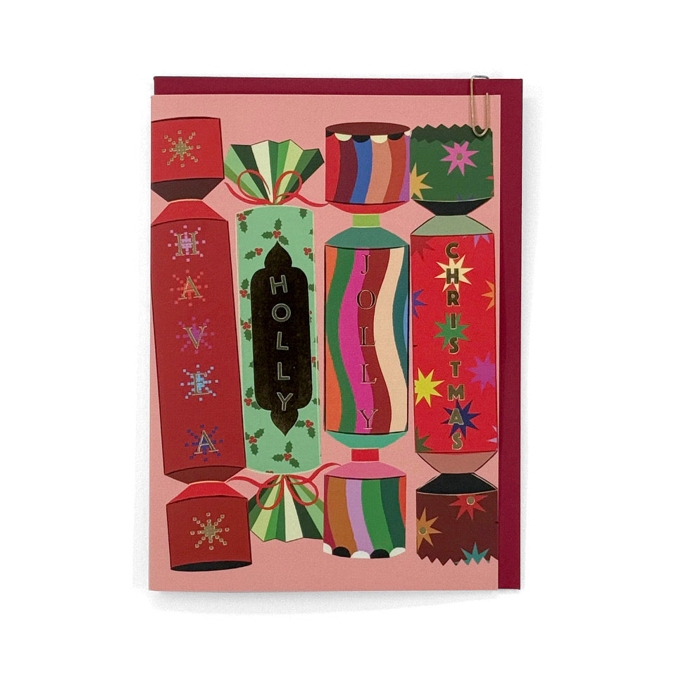 PAVILION: Christmas Cracker Holiday Foiled Card