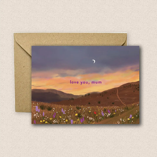 Love You, Mum: Wildflower Meadow Card
