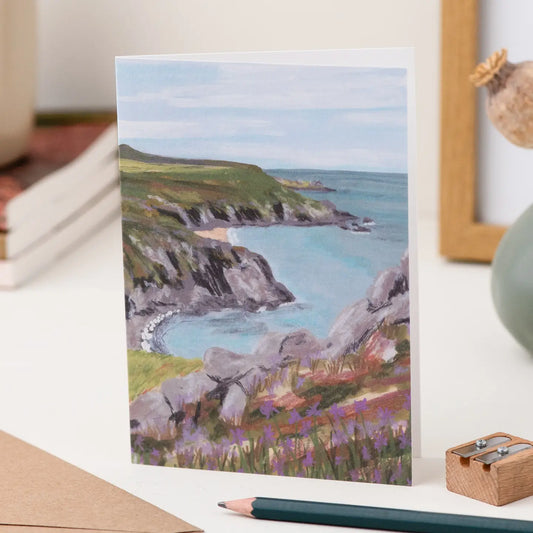 Joy Jen Studio: Landscape Card, Cornwall Beach Card