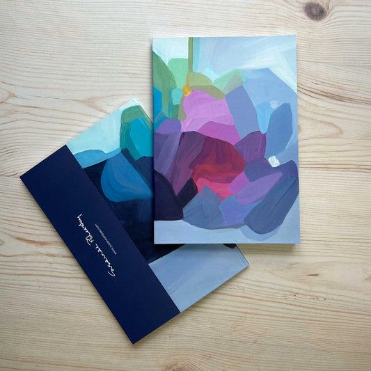 Periwinkle Slimline A5 Notebook: Susannah Bleasby Art