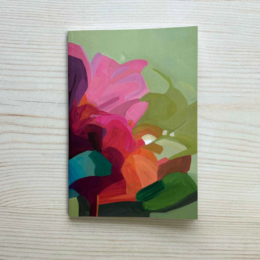 Pause Green Pocket A6 Notebook: Susannah Bleasby Art