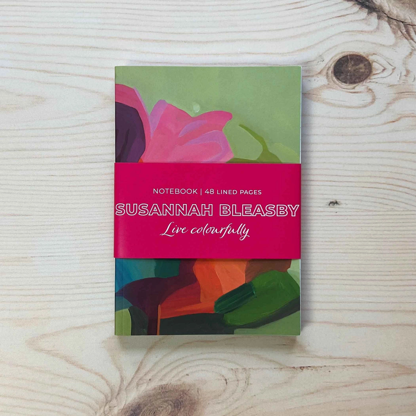 Pause Green Pocket A6 Notebook: Susannah Bleasby Art