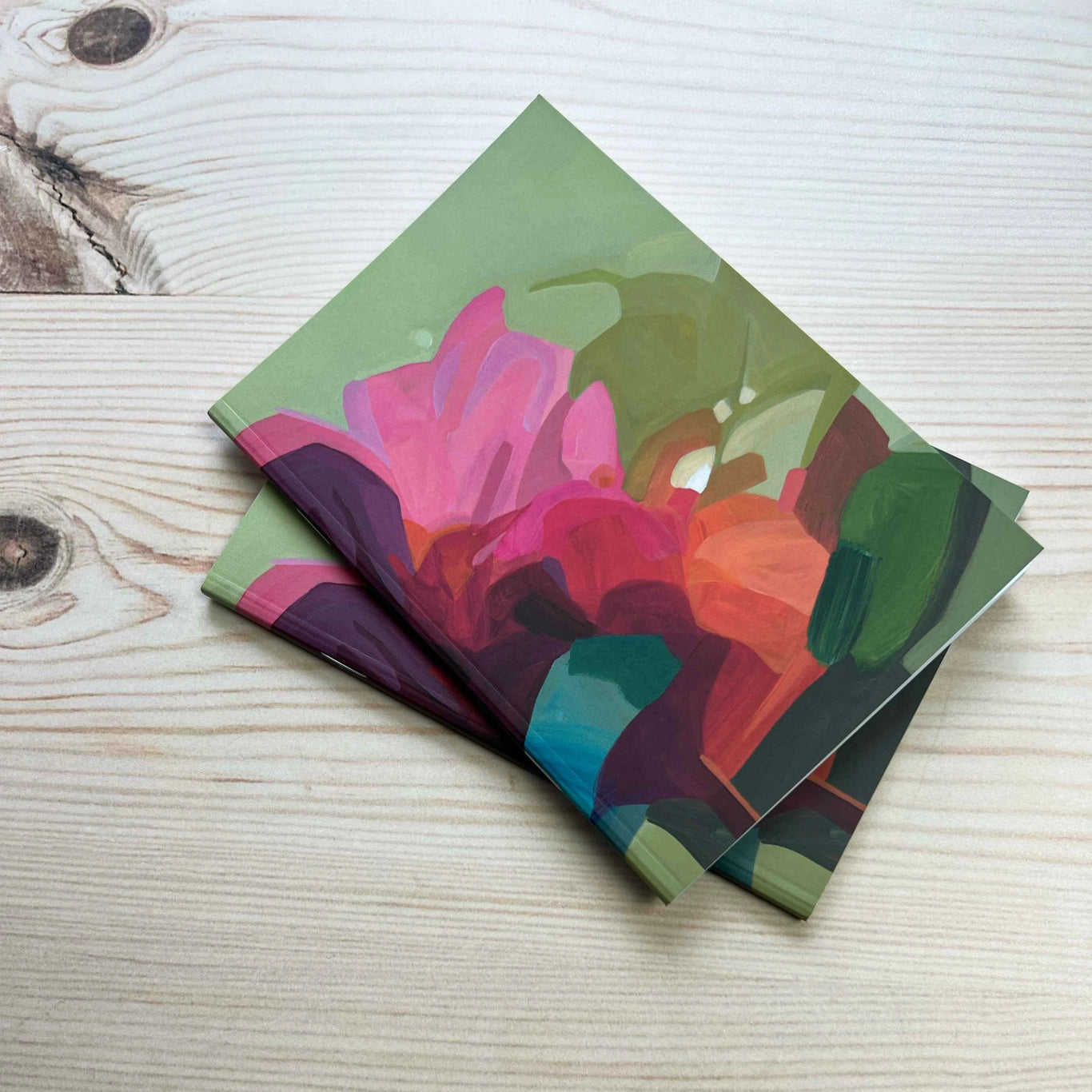 Pause Green Pocket A6 Notebook: Susannah Bleasby Art