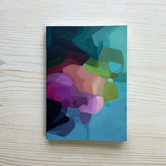 Blue Rainbow Pocket A6 Notebook: Susannah Bleasby Art