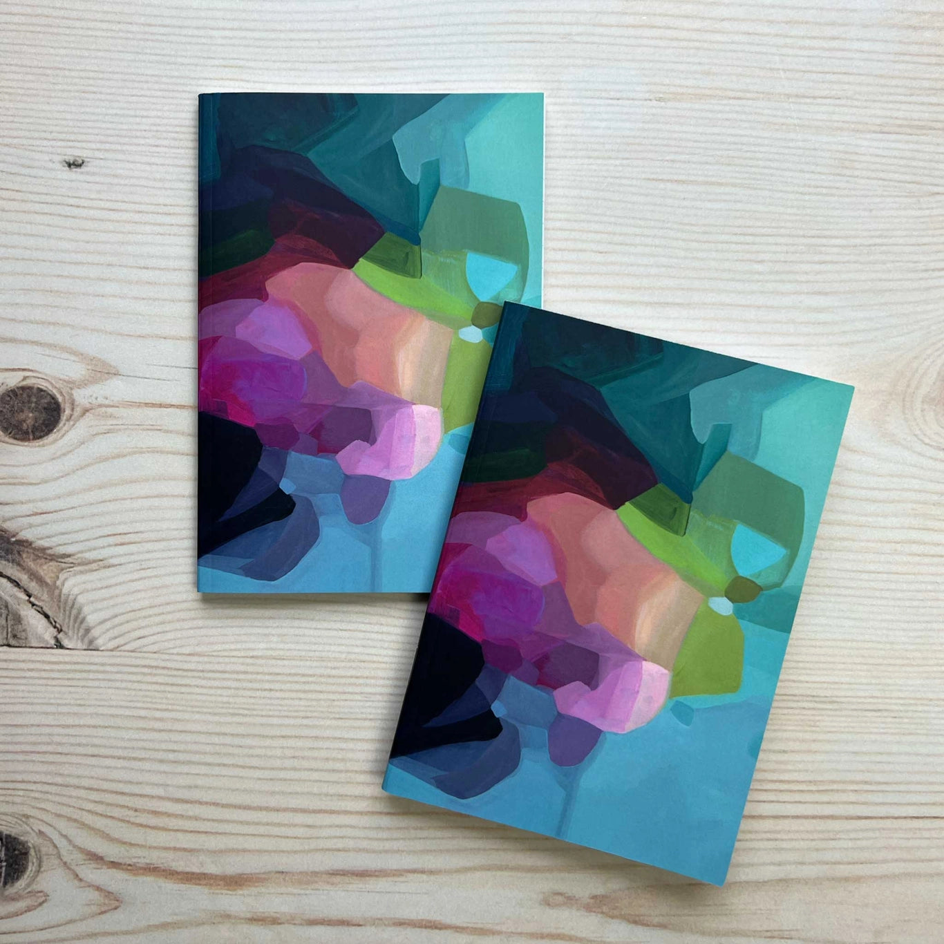 Blue Rainbow Pocket A6 Notebook: Susannah Bleasby Art
