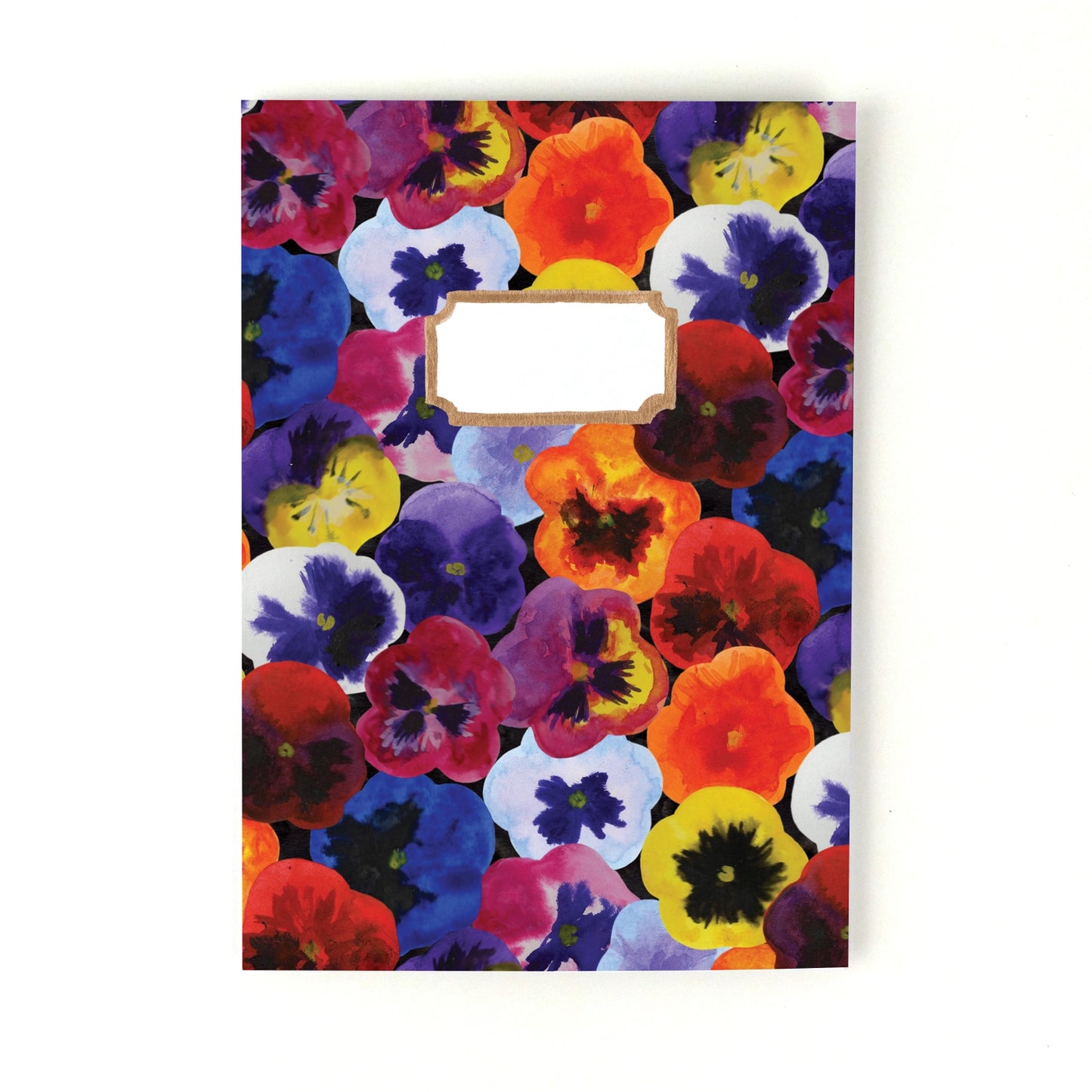 Viola Pansy, A5 Notebook: Bison Bindery