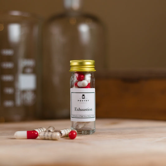 Poetry Pharmacy: Exhaustion - Poetry Pills (small)