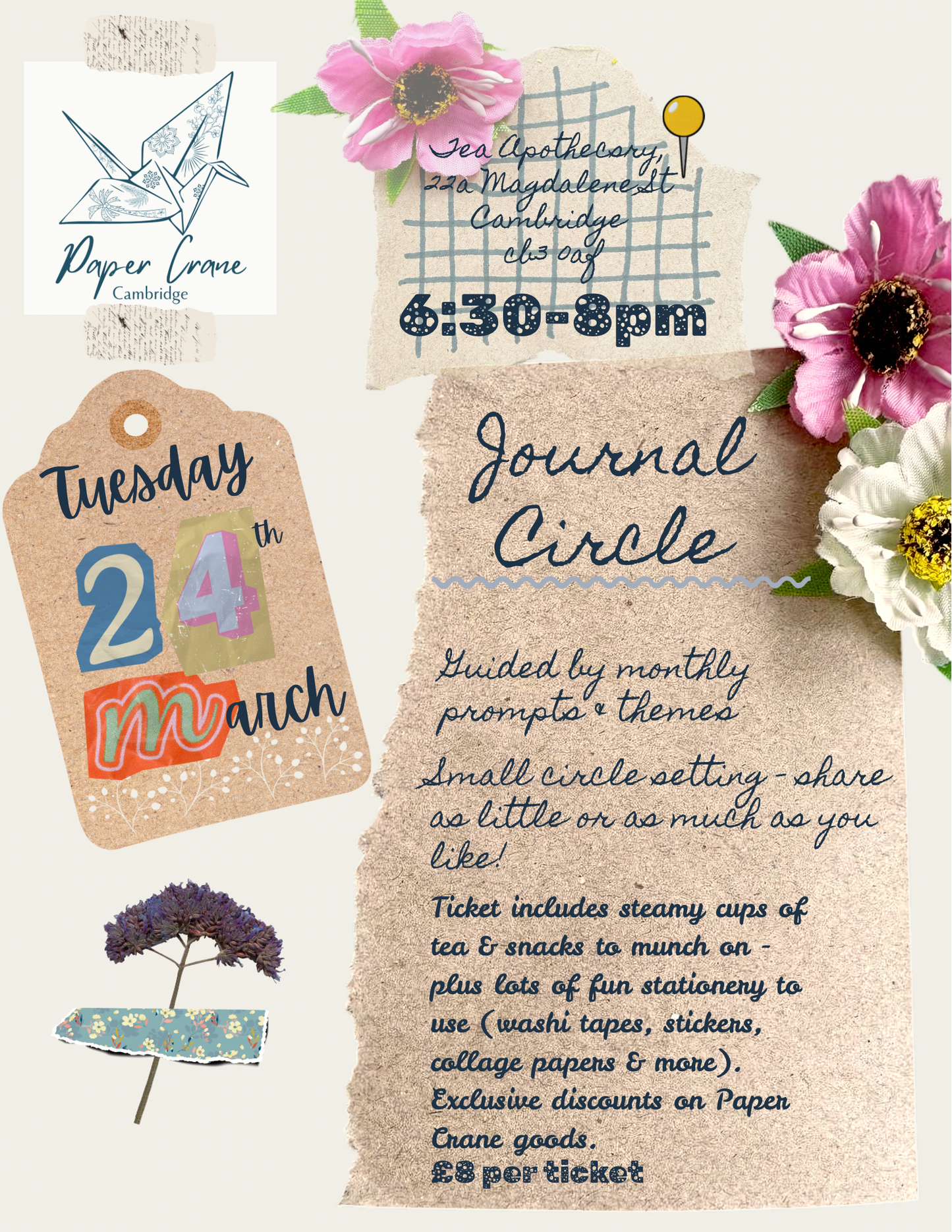 Journaling Circle: March at Tea Apothecary