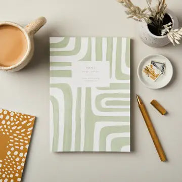 Abstract Pale Green Notebook