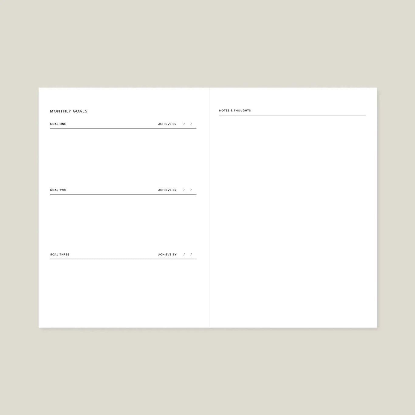 Undated ‘Shapes’ Weekly Planner | Yearly Planner | Layflat