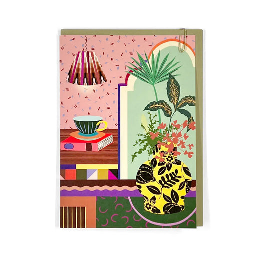 PAVILION: Teacup Botanical Greeting Card