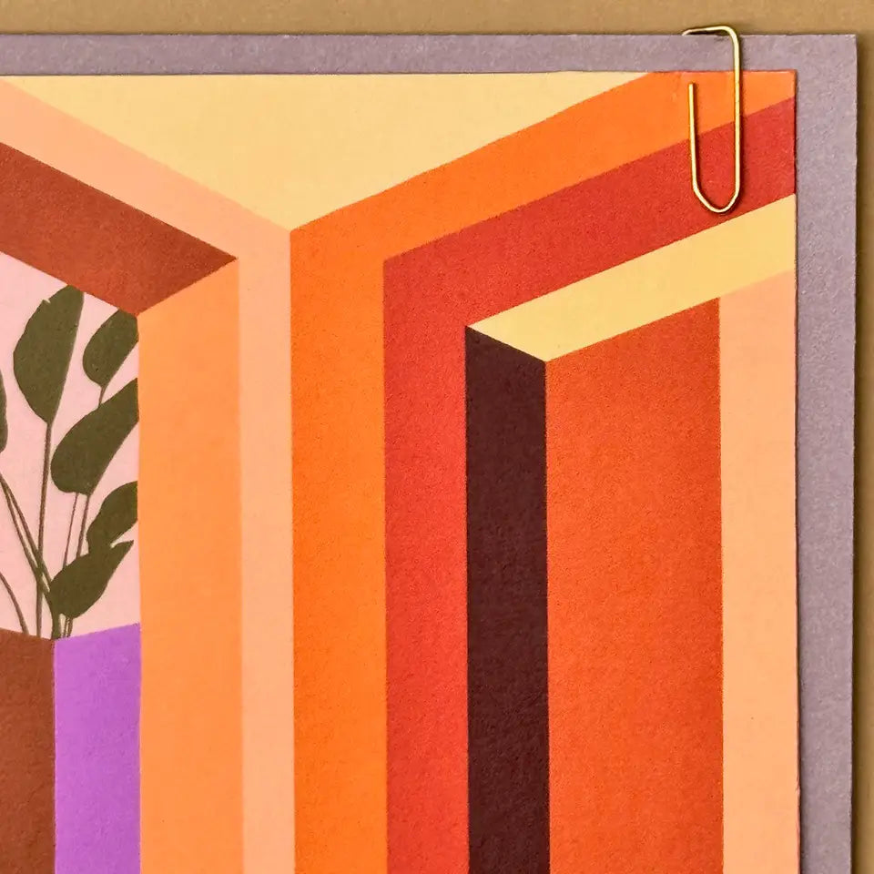PAVILION: ‘Steps’ Modern Interior Housewarming Greeting Card