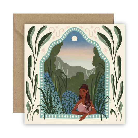 Lione & Sheikh: Bluebell Garden Greeting Card