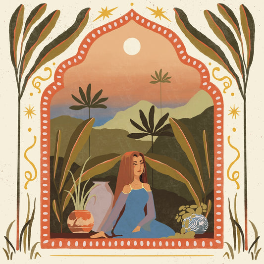 Lione & Sheikh: Oasis Greeting Card