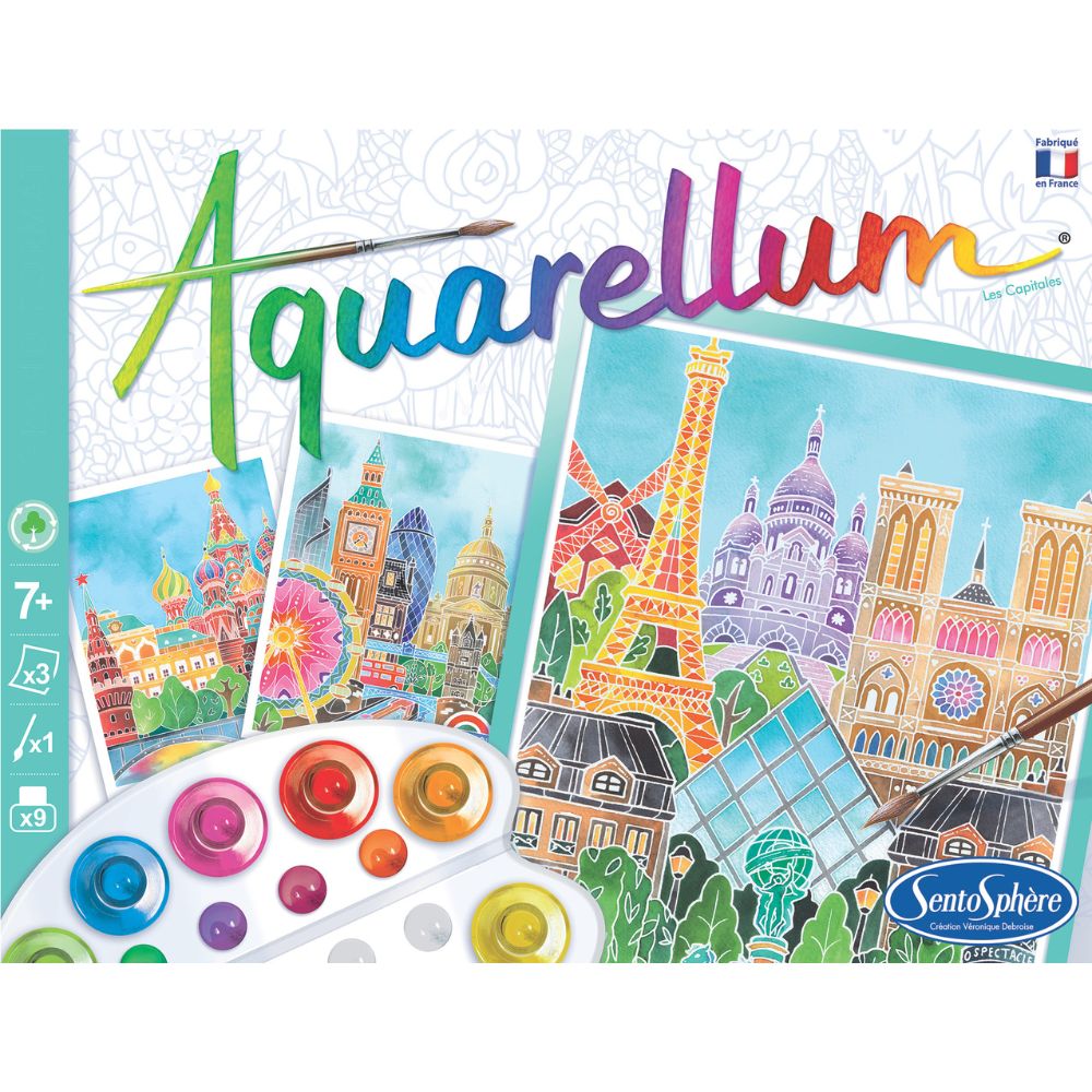 Aquarellum: Paint by Numbers - Capital Cities