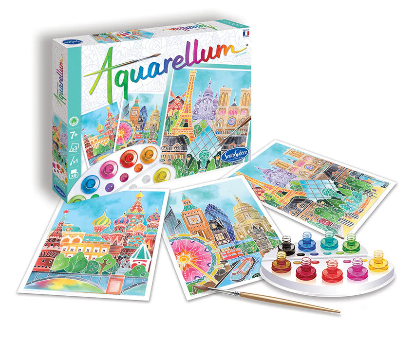 Aquarellum: Paint by Numbers - Capital Cities