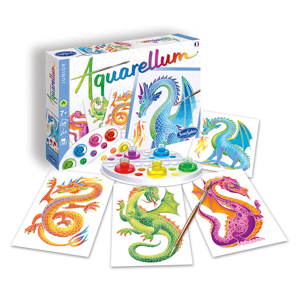 Aquarellum: Paint by Numbers - Dragons