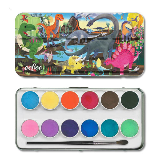 Tin of Watercolours - Dinosaurs