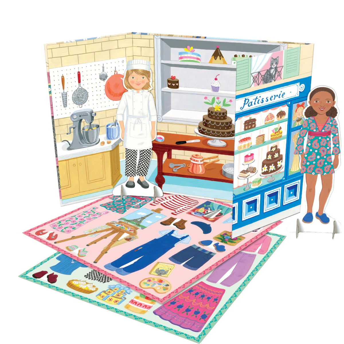Eeboo Paper Dolls - Baker & Painter