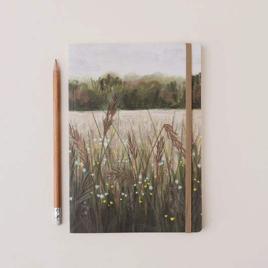 Autumn Meadow, Yorkshire - A5 Notebook