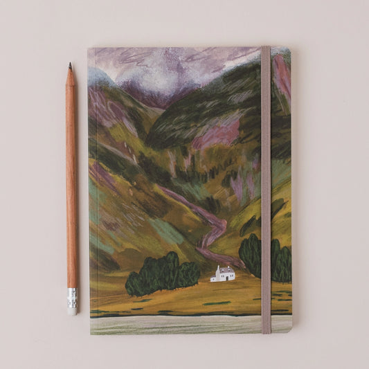 Glencoe in Late Summer, Scottish Highland - A5 Notebook