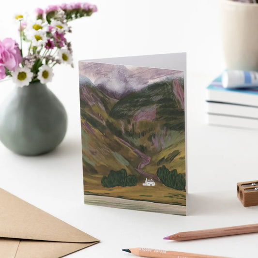 Greeting Card: Glencoe in Late Summer, Scottish Highlands