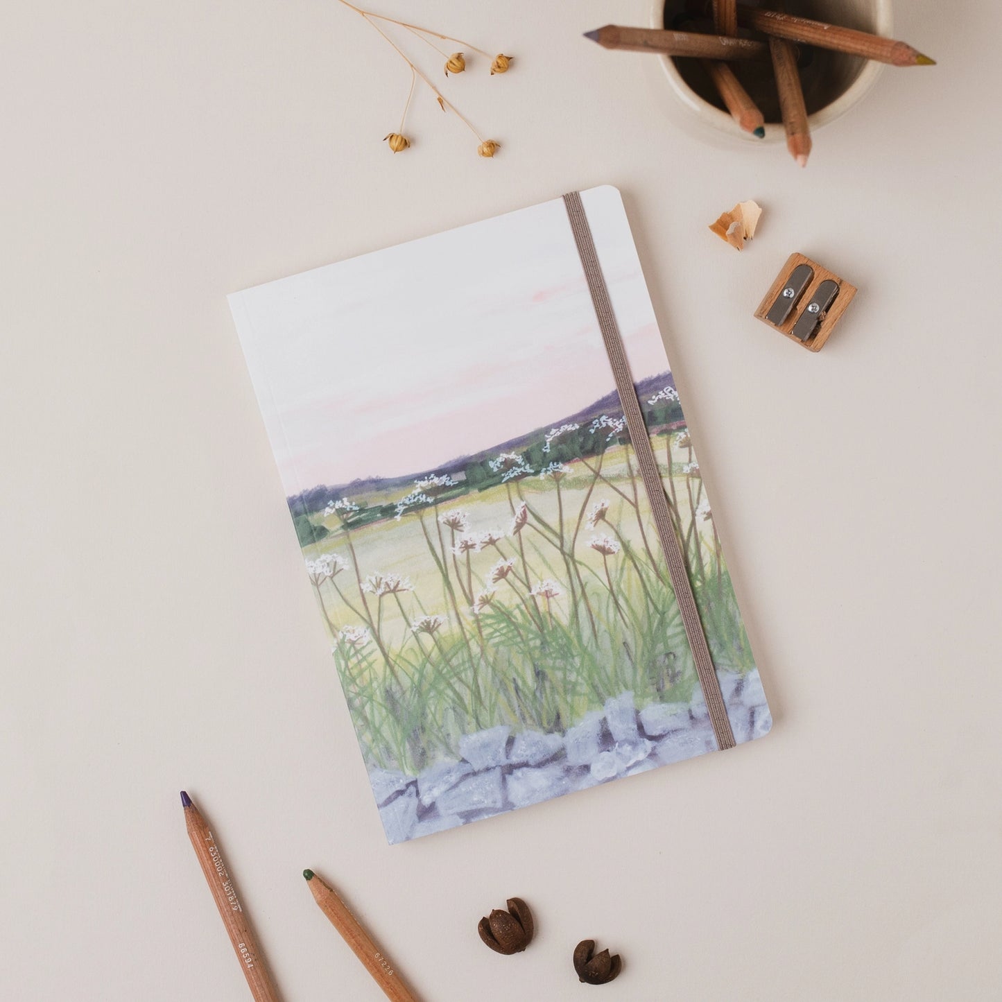 Derbyshire Sunset - A5 Notebook