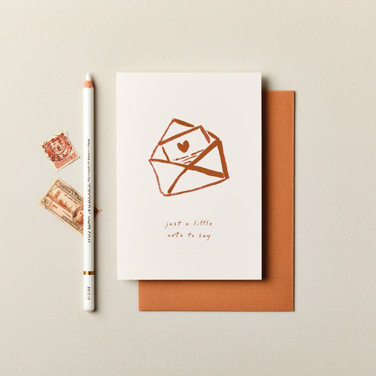 Ink & Bloom: ‘Just A Little Note To Say’ Card