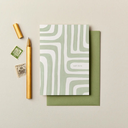 Ink & Bloom: ‘Well Done’ Abstract Card
